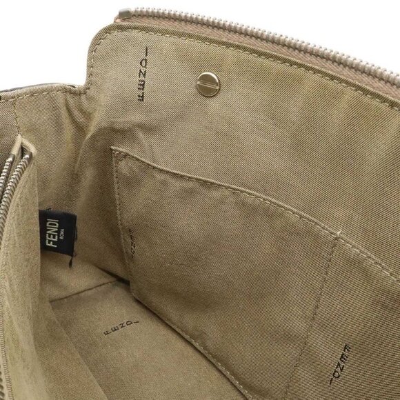 Fendi by the Way 2-Way Shoulder Bag Leather Grey Silver Greige - Picture 7 of 9